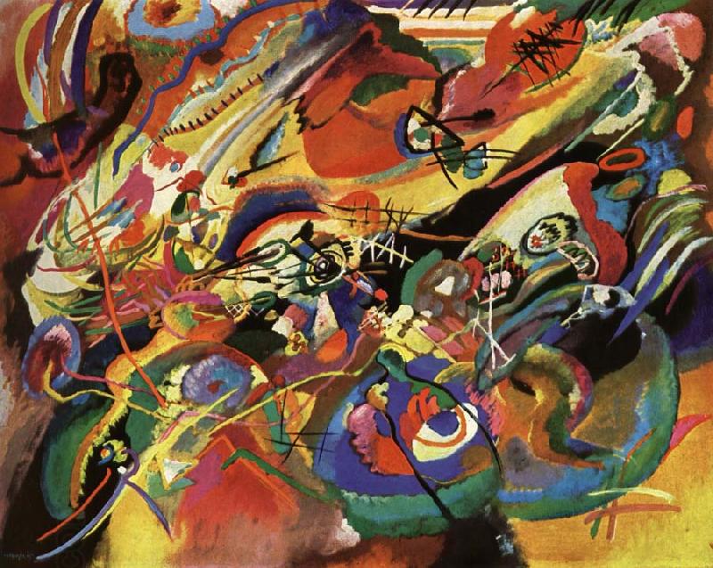 Vassily Kandinsky Study for composition fell China oil painting art